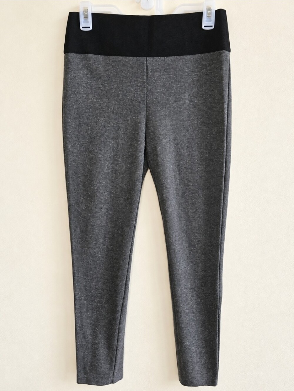 New York & Co 7th Ave Leggings Women's Small Gray High Rise Stretch Slim Legging